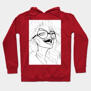 demon succubus vampire blonde girl ecopop art Hoodie